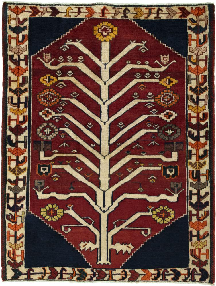 Persian Rug Persian Gabbeh Ghashghai 154x119 154x119, Persian Rug Knotted by hand