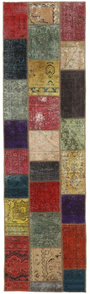Tappeto persiano Patchwork 266x77 266x77, Tappeto persiano Annodato a mano