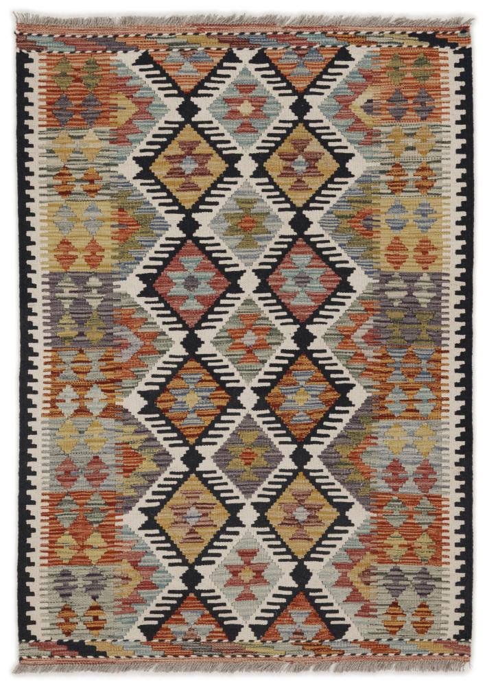 Afghanischer Teppich Kelim Afghan 4'9"x3'6" 4'9"x3'6", Perserteppich Handgewebt