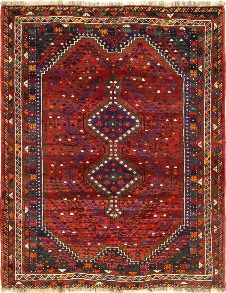 Persisk matta Ghashghai 186x149 186x149, Persisk matta Knuten för hand