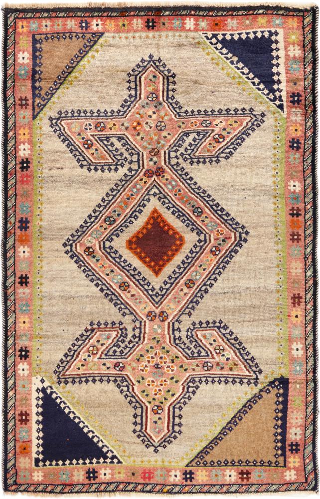 Tapis persan Persan Gabbeh Ghashghai 190x120 190x120, Tapis persan Noué à la main