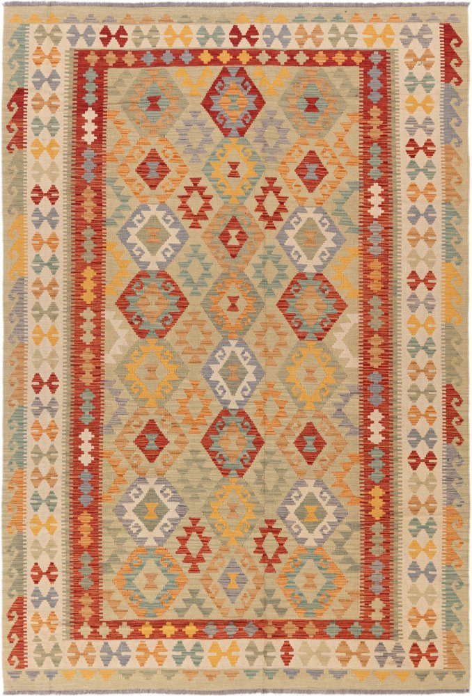 Afghanischer Teppich Kelim Afghan 298x204 298x204, Perserteppich Handgewebt
