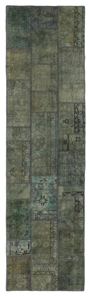 Persian Rug Patchwork 10'0"x2'9" 10'0"x2'9", Persian Rug Knotted by hand