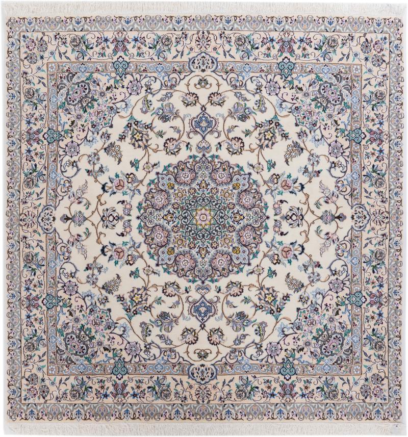 Persian Rug Nain 9La 200x195 200x195, Persian Rug Knotted by hand