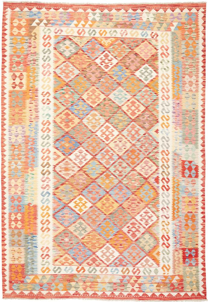 Afghansk tæppe Kelim  Afghan 296x204 296x204, Persisk tæppe Håndvævet