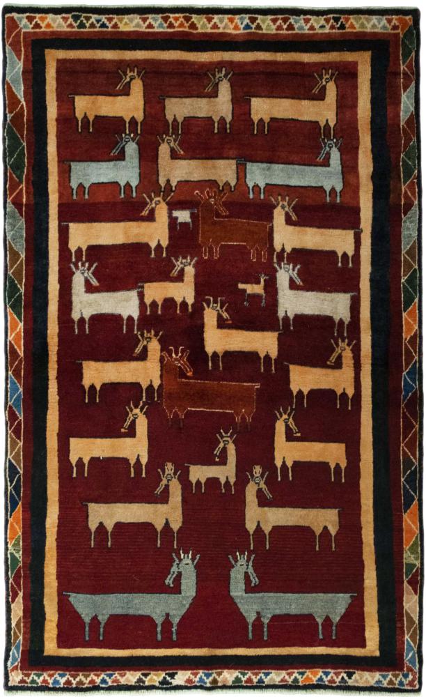 Persian Rug Persian Gabbeh Ghashghai 209x127 209x127, Persian Rug Knotted by hand