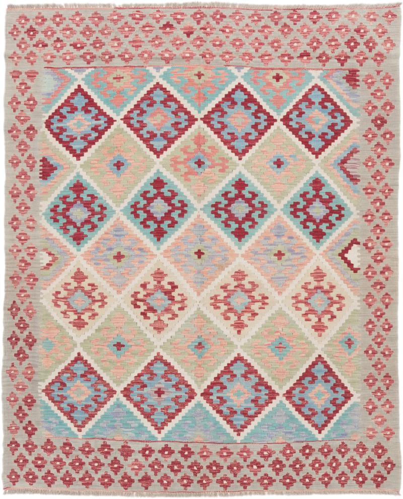 Tapete afegão Kilim Afegão 193x153 193x153, Tapete persa Tecido à mão