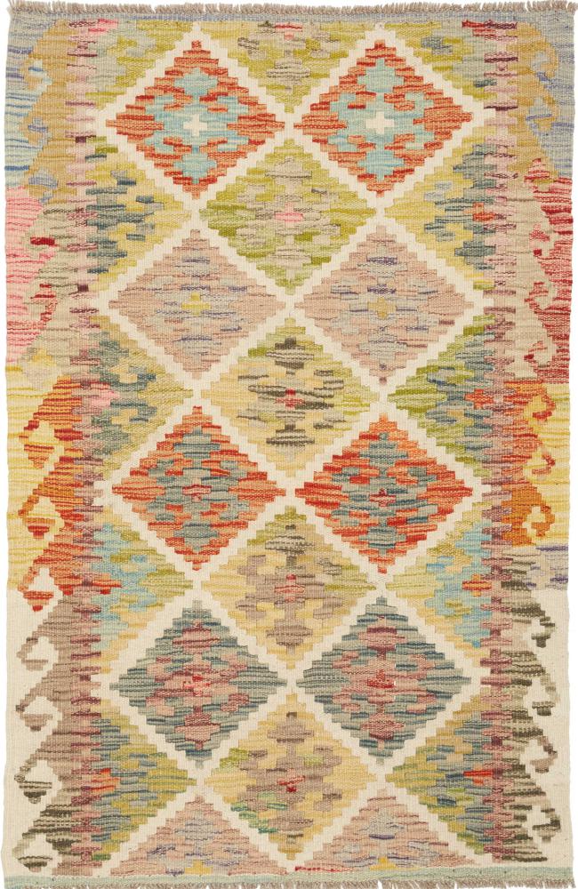 Alfombra afgana Kilim Afghan 126x82 126x82, Alfombra persa Tejido a mano