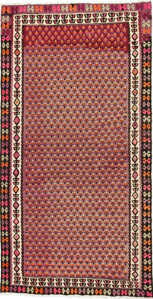 Perzsa szőnyeg Kilim Fars Azerbaijan Antik 9'5"x4'11" 9'5"x4'11", Perzsa szőnyeg szőttesek