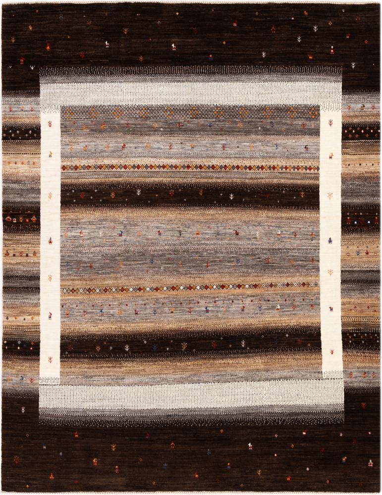 Tapis persan Persan Gabbeh Loribaft Nowbaft 239x174 239x174, Tapis persan Noué à la main