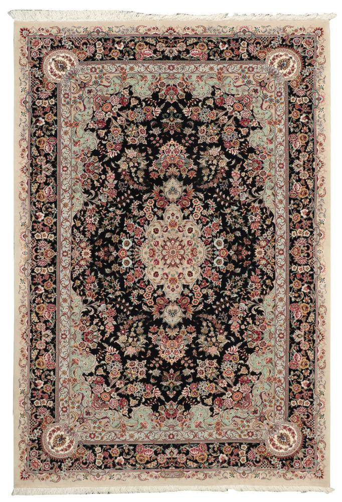 Persisk teppe Ghom Sherkat Silkerenning 209x144 209x144, Persisk teppe Knyttet for hånd