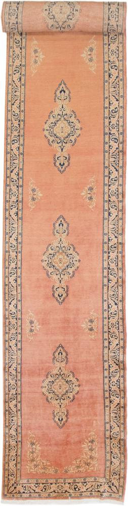 Persian Rug Kerman Antique 38'9"x3'7" 38'9"x3'7", Persian Rug Knotted by hand