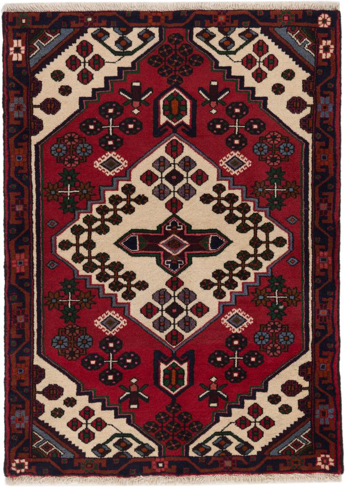 Tapis persan Hamadan 143x104 143x104, Tapis persan Noué à la main