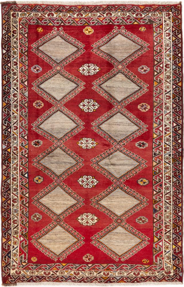 Persian Rug Persian Gabbeh Ghashghai 210x135 210x135, Persian Rug Knotted by hand