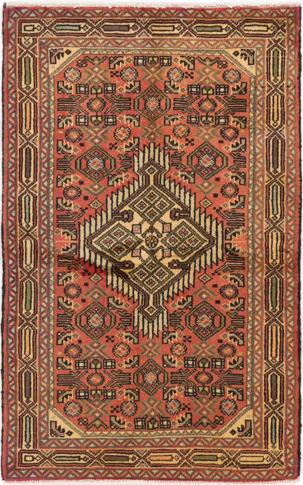 Perserteppich Hamadan Zagheh 130x82 130x82, Perserteppich Handgeknüpft