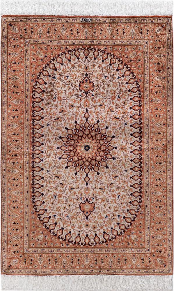 Perserteppich Ghom Seide 115x76 115x76, Perserteppich Handgeknüpft