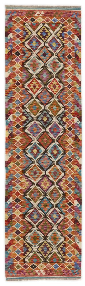 Pakistaans tapijt Kilim Afghan 290x80 290x80, Perzisch tapijt Handgeweven