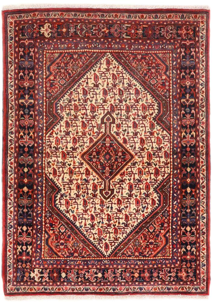Persian Rug Malayer Antique 4'11"x3'6" 4'11"x3'6", Persian Rug Knotted by hand