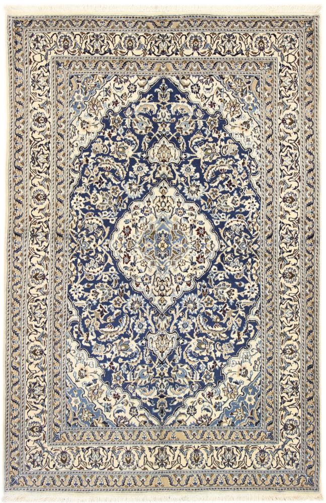 Persian Rug Nain 8'0"x5'3" 8'0"x5'3", Persian Rug Knotted by hand