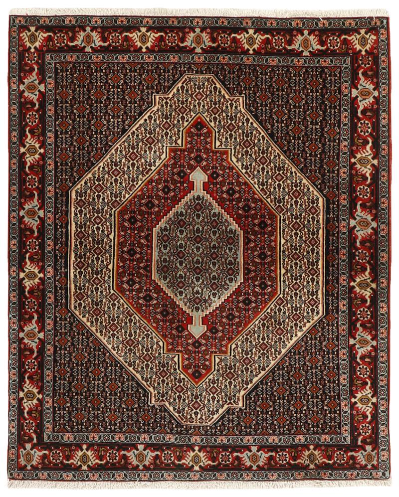 Tapis persan Senneh 161x126 161x126, Tapis persan Noué à la main