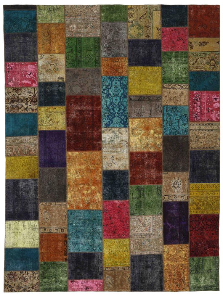 Tapete persa Patchwork 411x308 411x308, Tapete persa Atado à mão