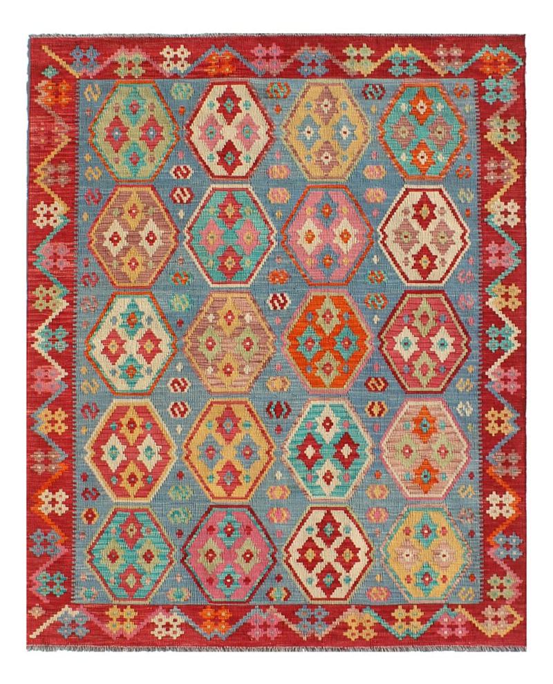 Afghan rug Kilim Afghan 8'2"x6'0" 8'2"x6'0", Persian Rug Woven by hand
