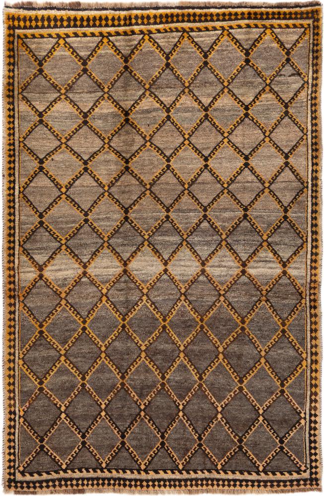 Persian Rug Persian Gabbeh Ghashghai 197x132 197x132, Persian Rug Knotted by hand