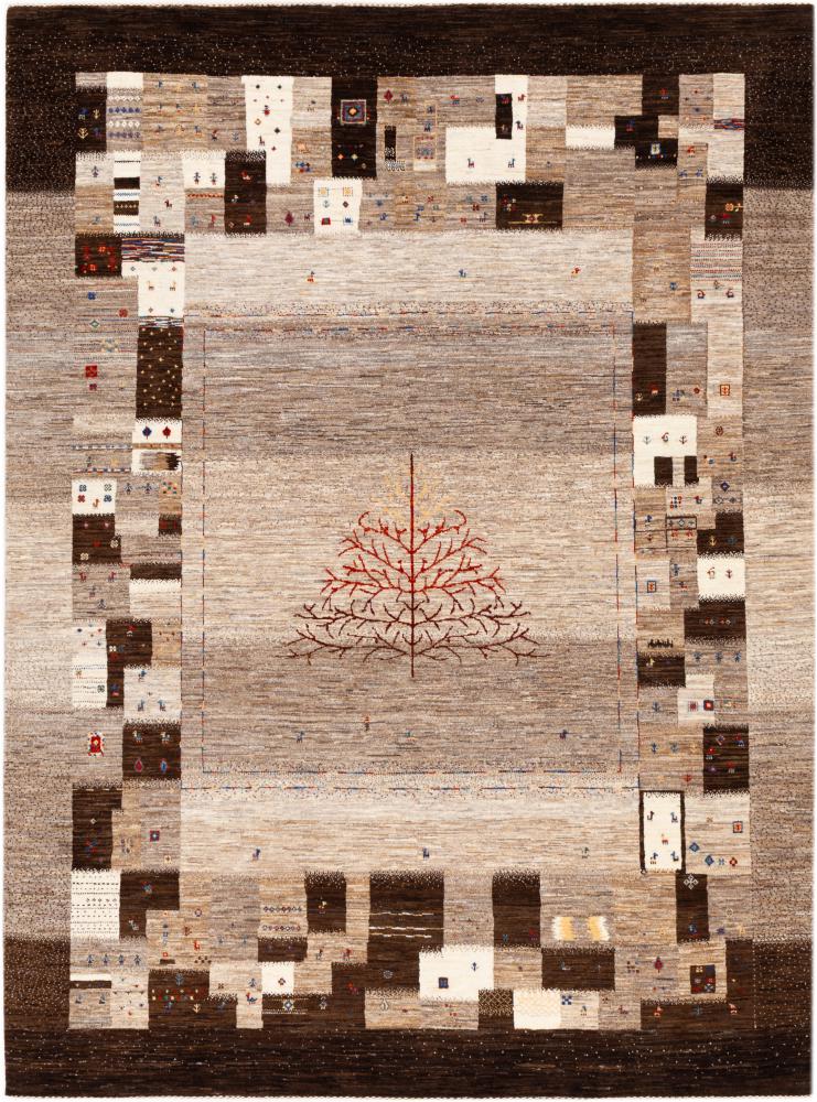 Persian Rug Persian Gabbeh Loribaft Nowbaft 9'7"x7'1" 9'7"x7'1", Persian Rug Knotted by hand