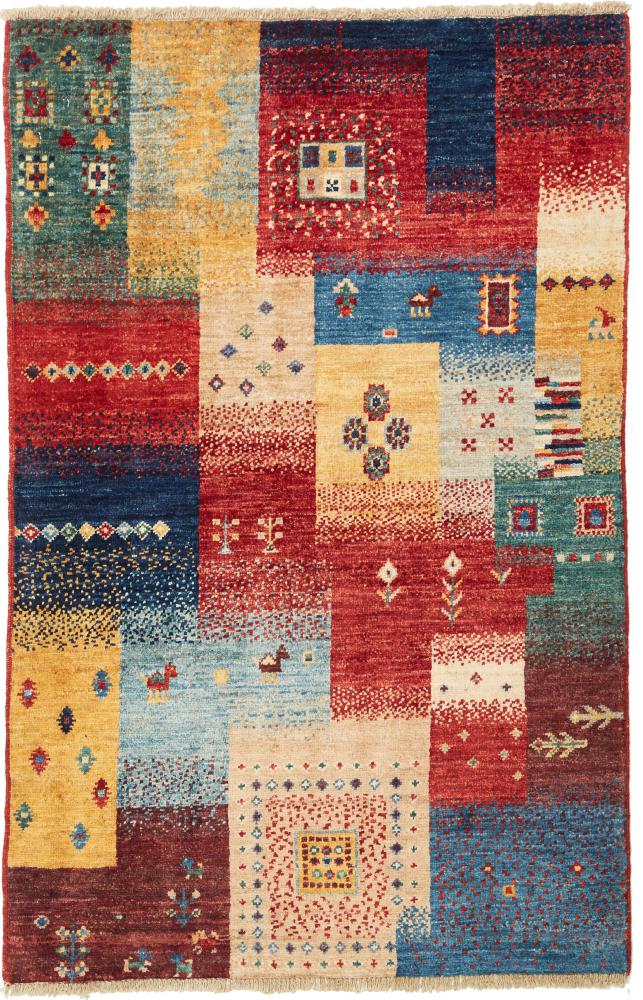 Pakistani rug Ziegler Modern 4'0"x2'8" 4'0"x2'8", Persian Rug Knotted by hand
