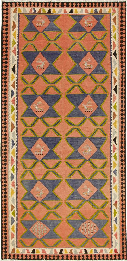 Tapete persa Kilim Fars Azerbaijan Antigo 314x150 314x150, Tapete persa Tecido à mão