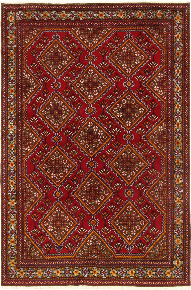 Alfombra persa Ghashghai 296x199 296x199, Alfombra persa Anudado a mano