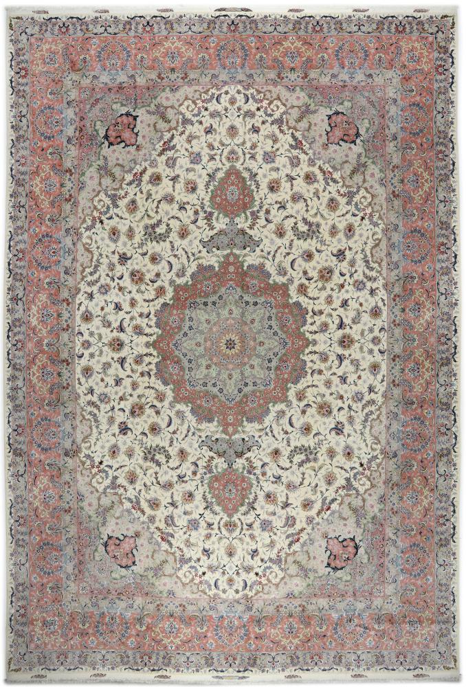 Tapete persa Tabriz Velho Fio de Seda 509x343 509x343, Tapete persa Atado à mão