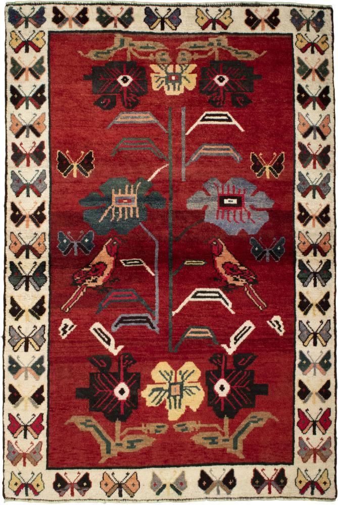 Persian Rug Persian Gabbeh Ghashghai 189x130 189x130, Persian Rug Knotted by hand