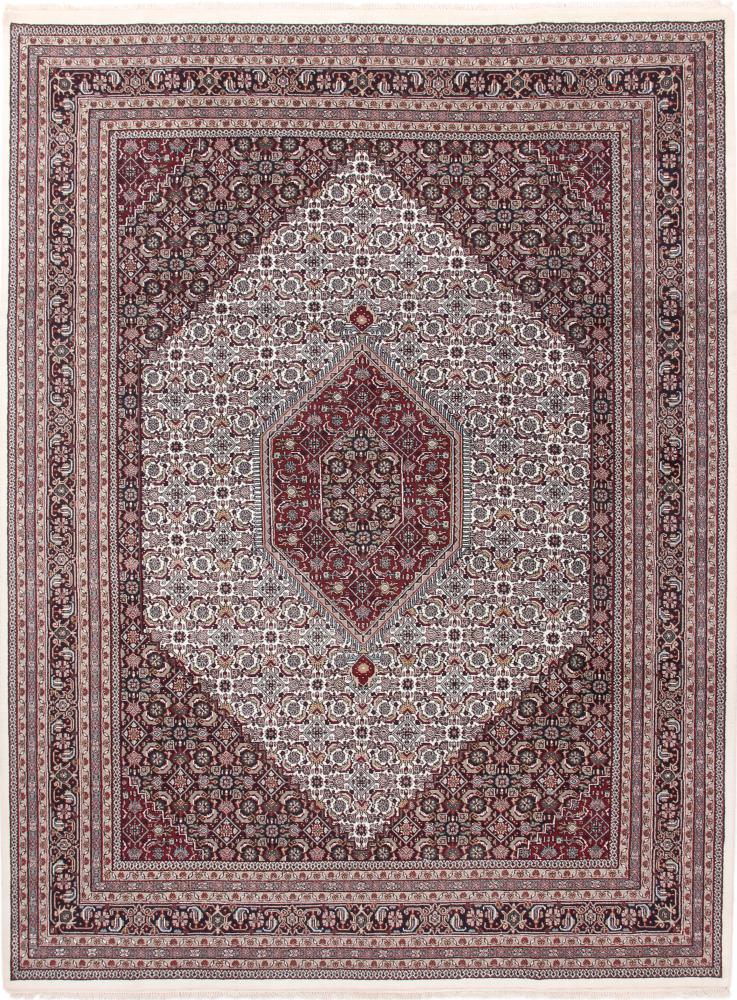 Tapis indien Indo Bidjar Herati 378x279 378x279, Tapis persan Noué à la main