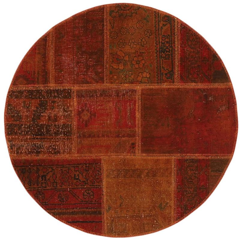  ペルシャ絨毯 パッチワーク 99x101 99x101,  ペルシャ絨毯 手織り