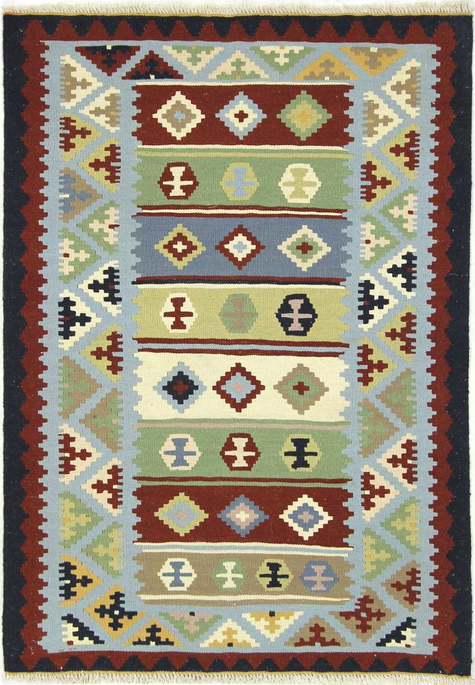 Tapete persa Kilim Fars 147x102 147x102, Tapete persa Tecido à mão