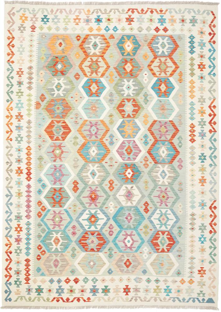 Afghaans tapijt Kilim  Afghan 288x207 288x207, Perzisch tapijt Handgeweven