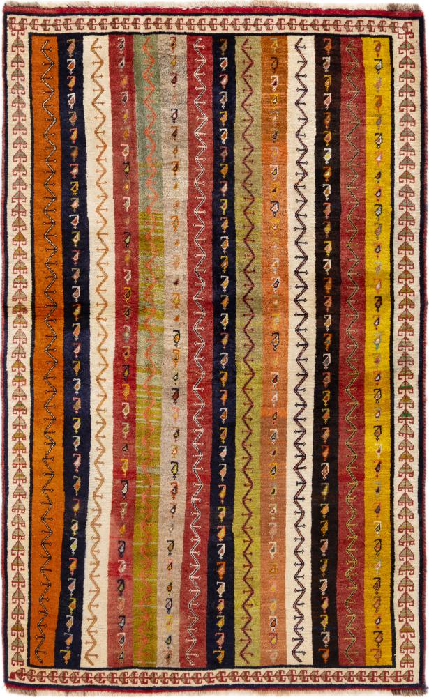 Tapis persan Persan Gabbeh Ghashghai 195x122 195x122, Tapis persan Noué à la main