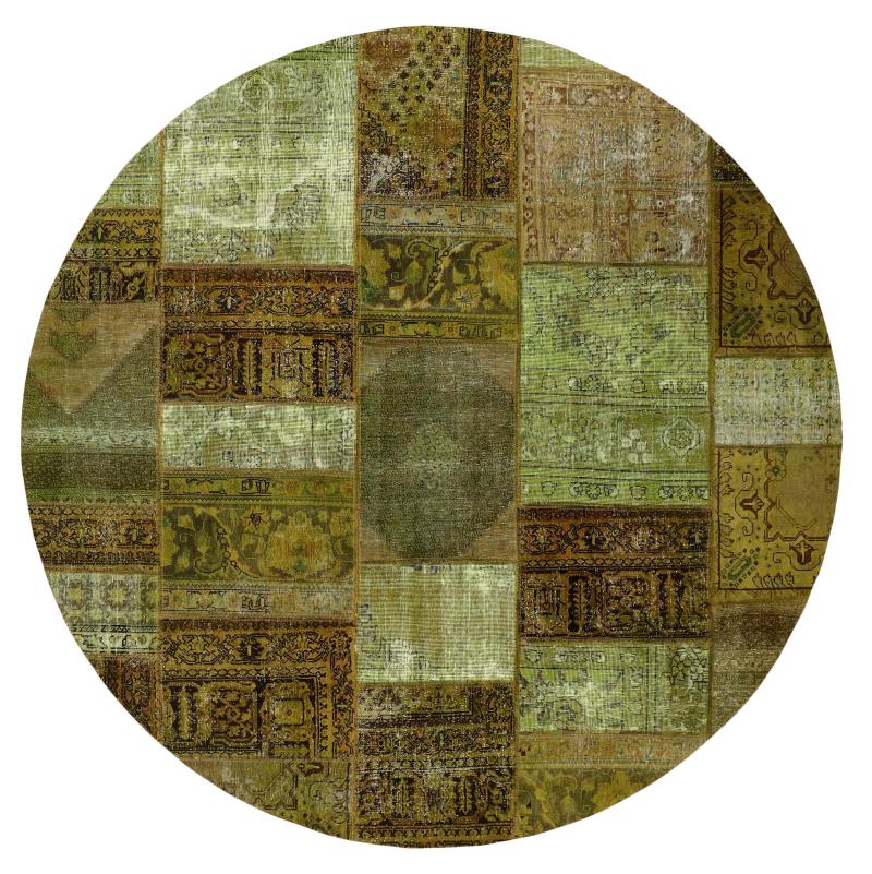 Tapete persa Patchwork 251x251 251x251, Tapete persa Atado à mão