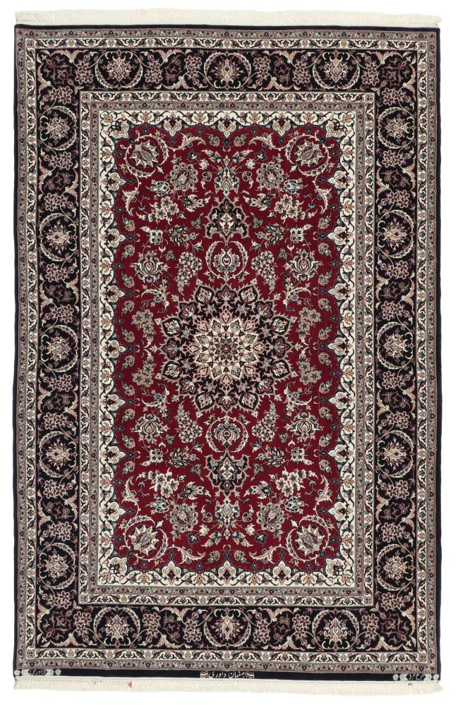 Alfombra persa Isfahán Urdimbre de Seda 199x131 199x131, Alfombra persa Anudado a mano