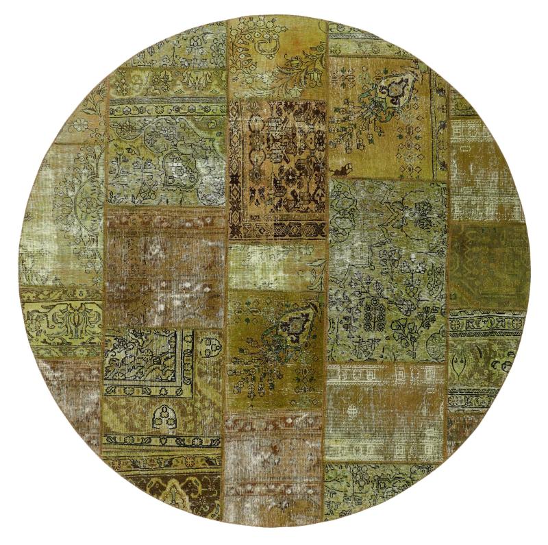 Tapete persa Patchwork 249x251 249x251, Tapete persa Atado à mão