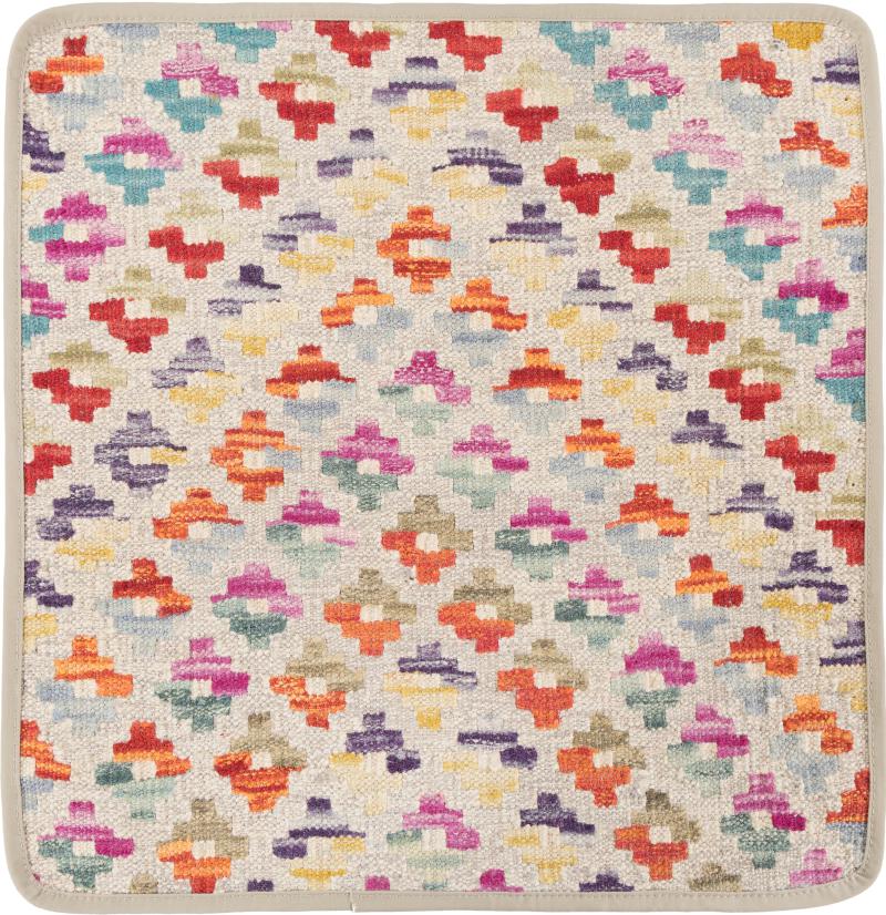 Afghan rug Kilim Afghan Cushion Cover 50x50 50x50, Persian Rug Knotted by hand