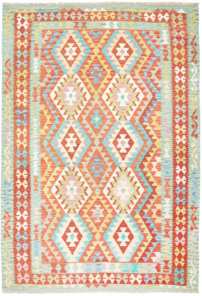 Afghanischer Teppich Kelim  Afghan 298x206 298x206, Perserteppich Handgewebt