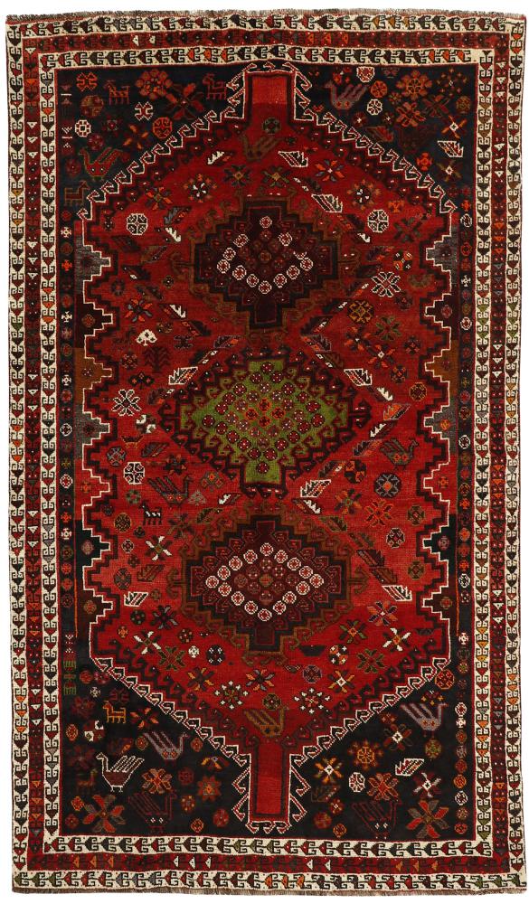 Tapete persa Shiraz 271x158 271x158, Tapete persa Atado à mão