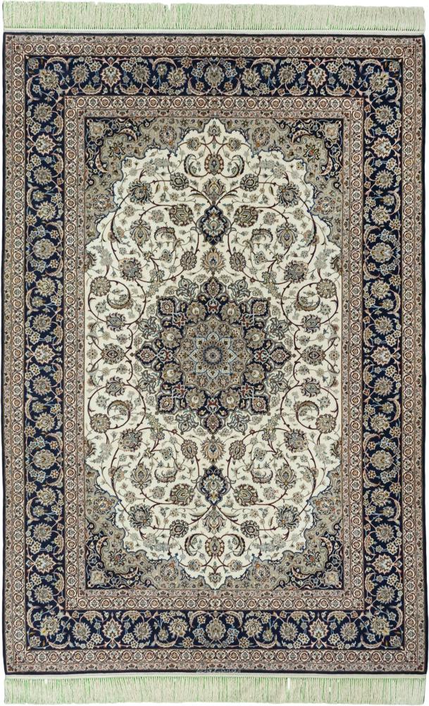 Tapis persan Ispahan Chaîne de Soie 309x204 309x204, Tapis persan Noué à la main