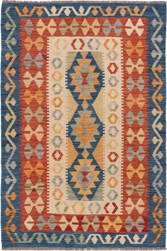 Tapete afegão Kilim Afegão 150x101 150x101, Tapete persa Tecido à mão