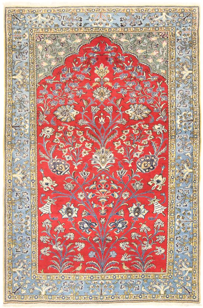 Tappeto persiano Qum 211x135 211x135, Tappeto persiano Annodato a mano