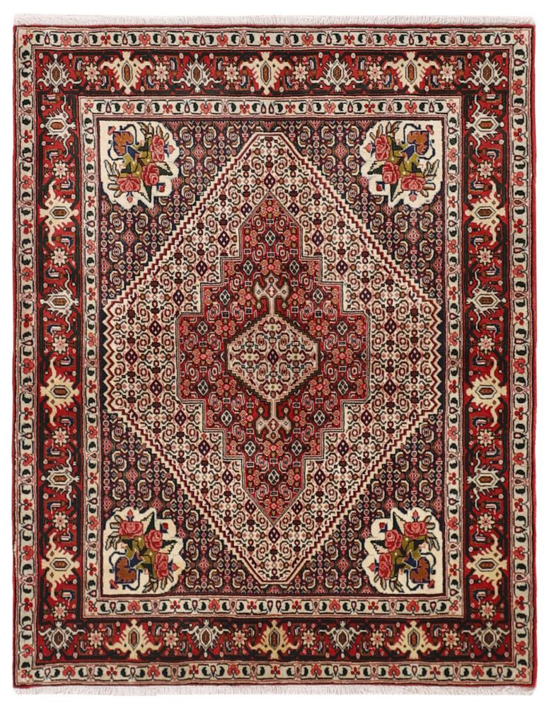 Tapis persan Senneh 157x123 157x123, Tapis persan Noué à la main