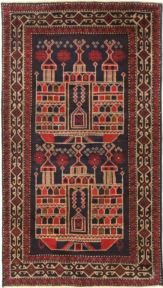 Tapete afegão Balúchi 124x81 124x81, Tapete persa Atado à mão