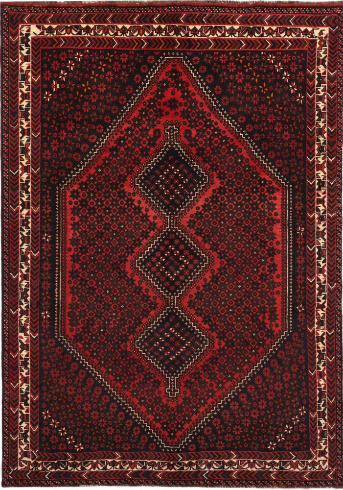 Tapete persa Shiraz 280x198 280x198, Tapete persa Atado à mão